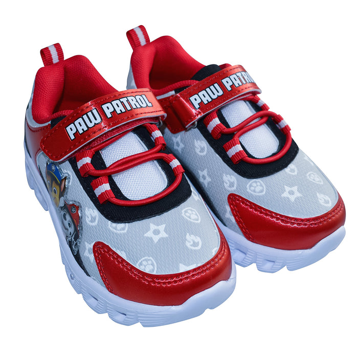 Paw Patrol Red & Grey Light-Up Sneakers – Toddler Sizes 6 to 10