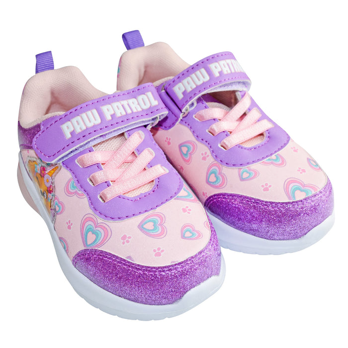 Paw Patrol Girls’ Light-Up Shoes – Rainbow Hearts – Toddler Sizes 6 to 10
