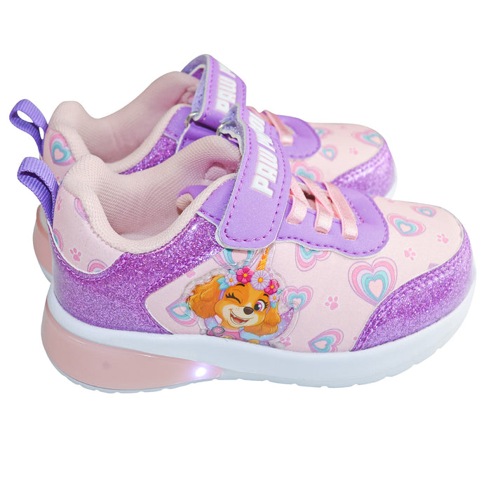Paw Patrol Girls’ Light-Up Shoes – Rainbow Hearts – Toddler Sizes 6 to 10