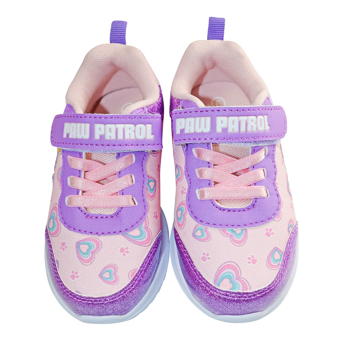 Paw Patrol Girls’ Light-Up Shoes – Rainbow Hearts – Toddler Sizes 6 to 10