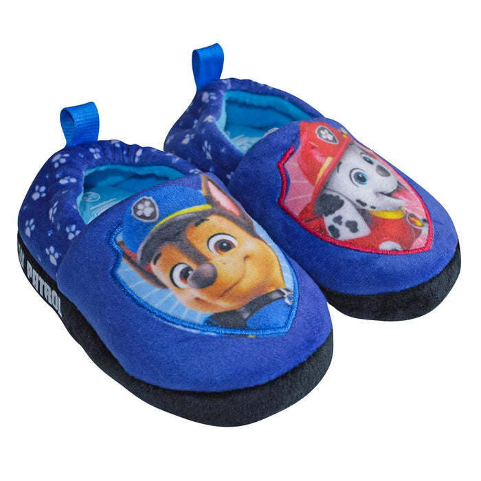 Boys' Paw Patrol Non-Slip Indoor Slippers – Chase & Marshall (Sizes 5–12 Toddler)