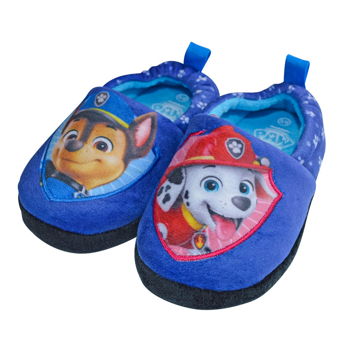 Boys' Paw Patrol Non-Slip Indoor Slippers – Chase & Marshall (Sizes 5–12 Toddler)