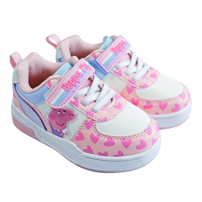 Chaussures de sport lumineuses Peppa Pig pour petites filles (pointures 6 à 10)