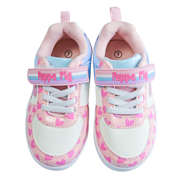 Chaussures de sport lumineuses Peppa Pig pour petites filles (pointures 6 à 10)