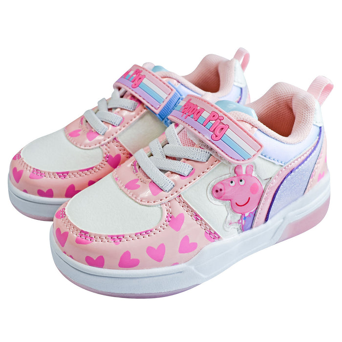 Chaussures de sport lumineuses Peppa Pig pour petites filles (pointures 6 à 10)