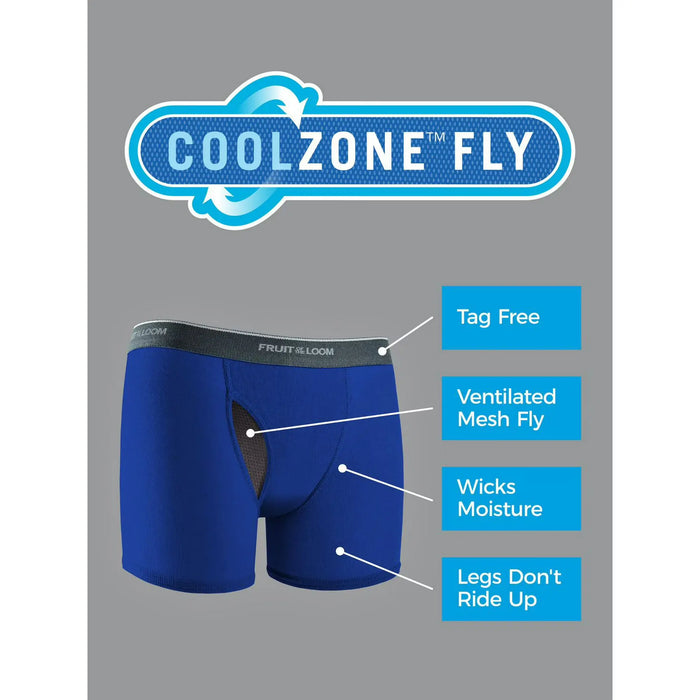 Fruit of the Loom Boys CoolZone Camo Boxer Briefs - 5 Pack