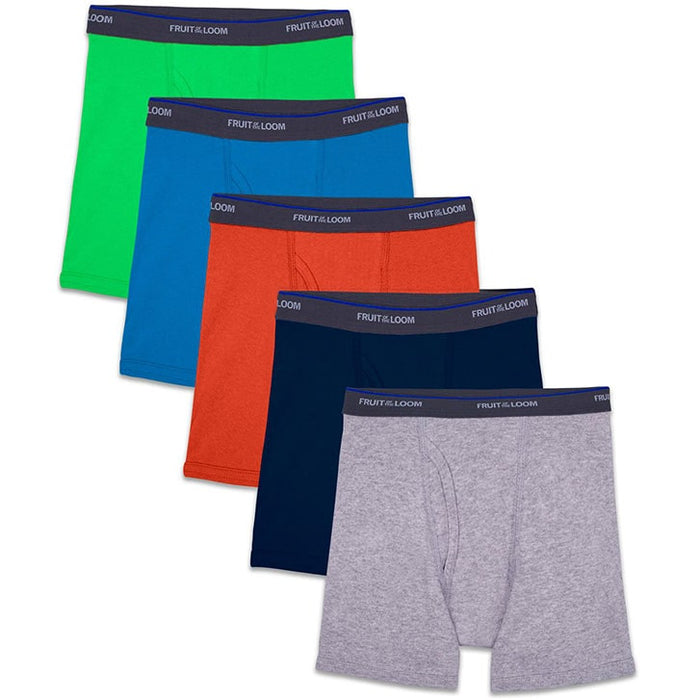 Fruit of the Loom Toddler & Kids Assorted Boxer Briefs - 5 Pack