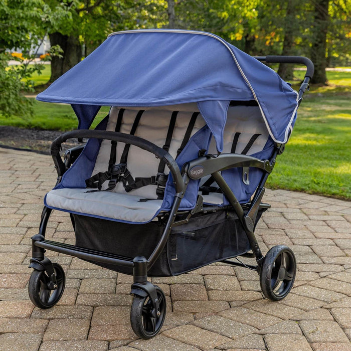 Gaggle Odyssey 4-Seat Quad Stroller by Foundations – Multi-Child Baby Stroller