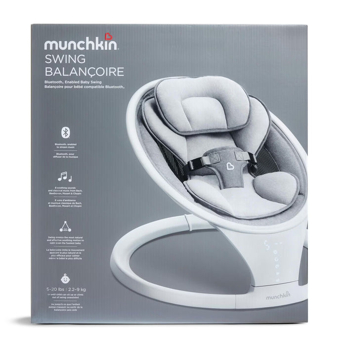 Balançoire pour bébé Munchkin avec Bluetooth