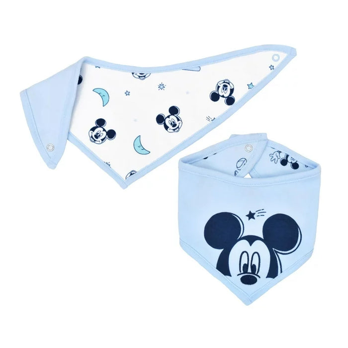 Disney Baby Organic Cotton Mickey Mouse Dribble Bibs - 2 Pack
