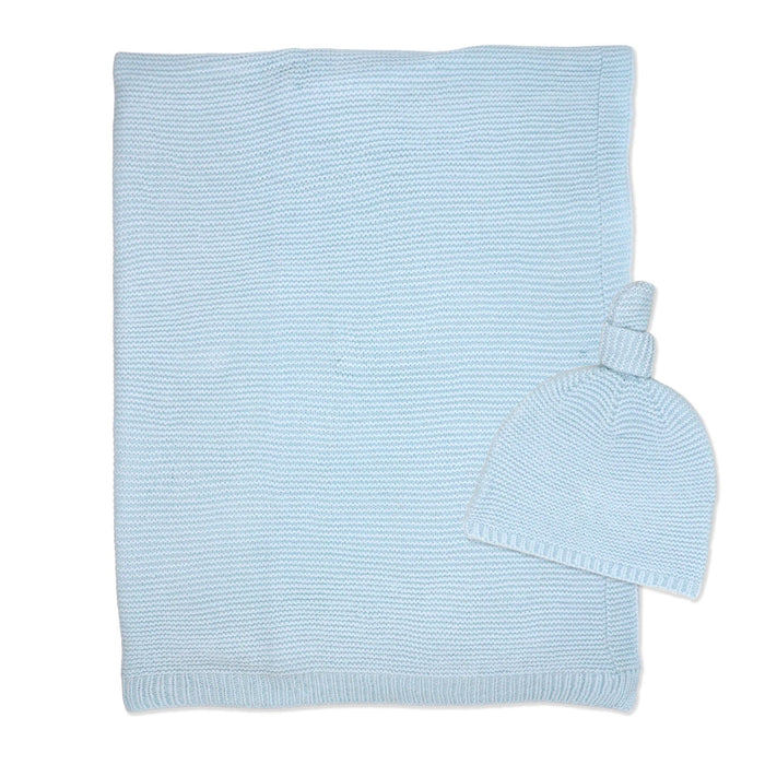 Baby Mode Signature 2 Piece Knit Blanket & Hat Set