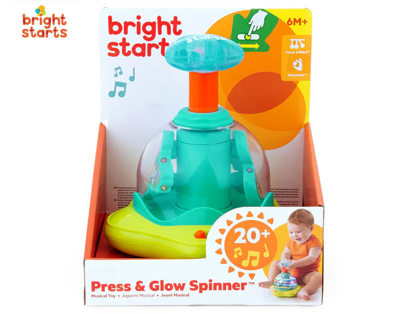 Bright Starts Jouet Étoile Musicale Press & Glow Spinner