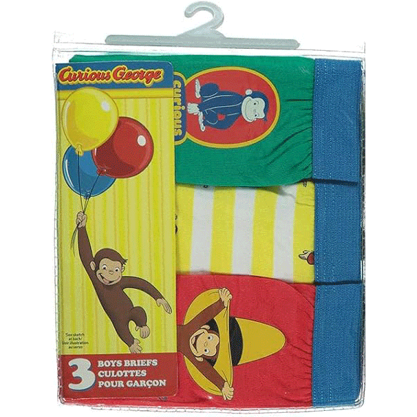 Curious George Boys' Assorted 3 Pack Underwear – Officially Licensed