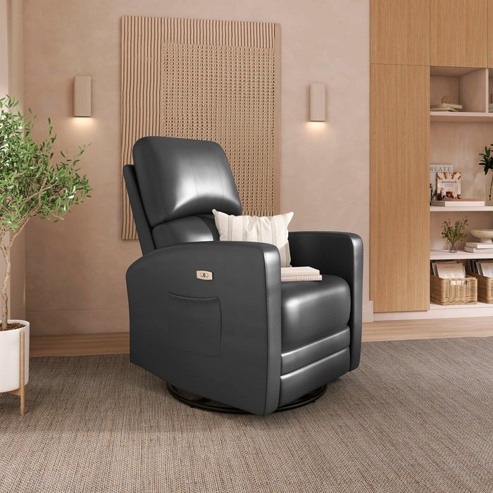 Kidiway Habana Power Recliner – Modern Glider, Swivel & Reclining Nursery Chair