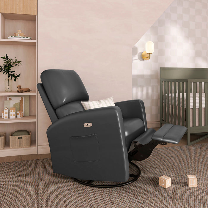 Kidiway Habana Power Recliner – Modern Glider, Swivel & Reclining Nursery Chair