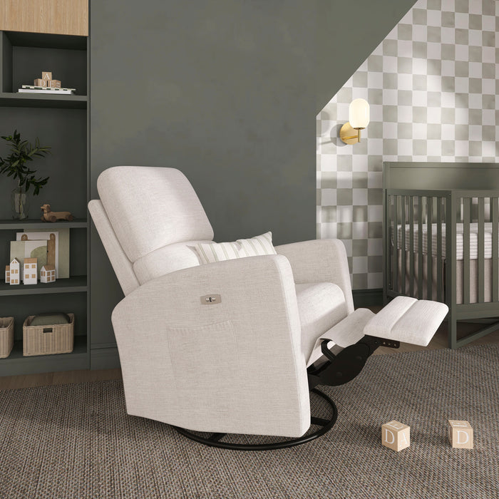 Kidiway Habana Power Recliner – Modern Glider, Swivel & Reclining Nursery Chair