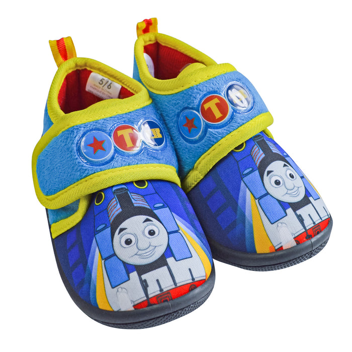 Thomas & Friends Blue & Yellow Non-Slip Daycare Slippers – Toddler Sizes 5 to 12