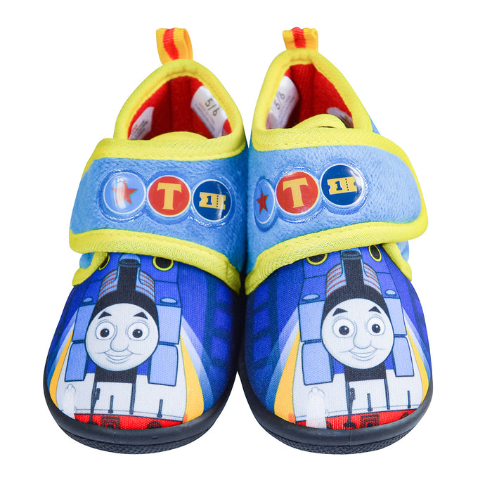 Thomas & Friends Blue & Yellow Non-Slip Daycare Slippers – Toddler Sizes 5 to 12