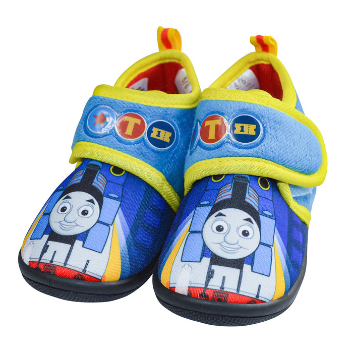 Thomas & Friends Blue & Yellow Non-Slip Daycare Slippers – Toddler Sizes 5 to 12