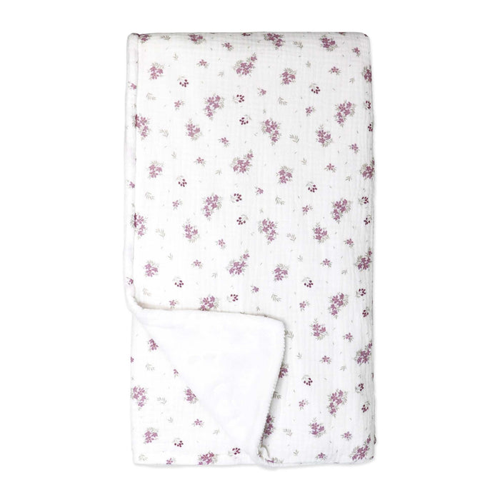 Rose Textiles 2 Layer Muslin/ Plush Blanket
