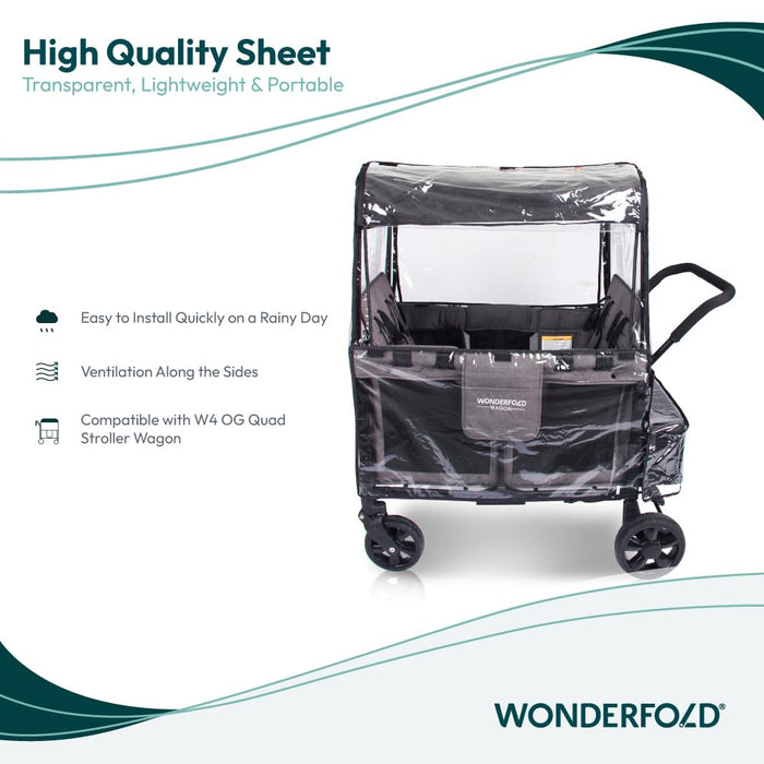 Wonderfold Clear Rain Cover for W4 Luxe/Elite Wagon