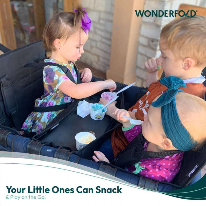 Wonderfold Double Sided Snack/Activity Tray with 2 Cup Holders for W2