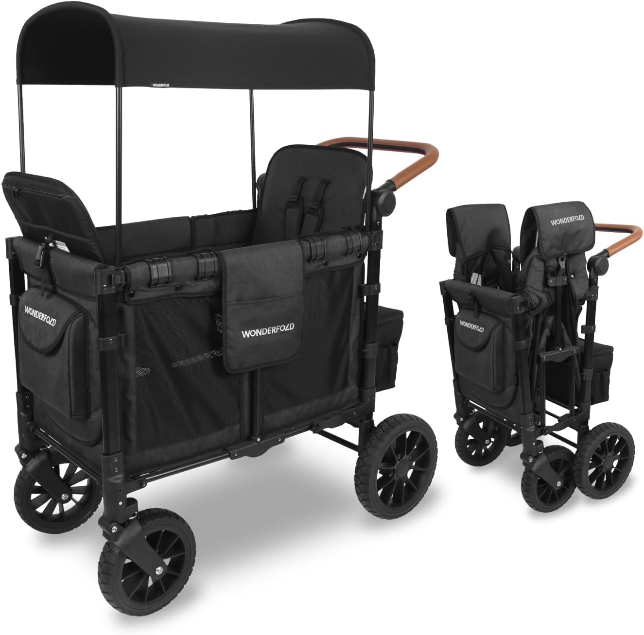 Poussette-wagon double Wonderfold W2 LUXE Premium Push