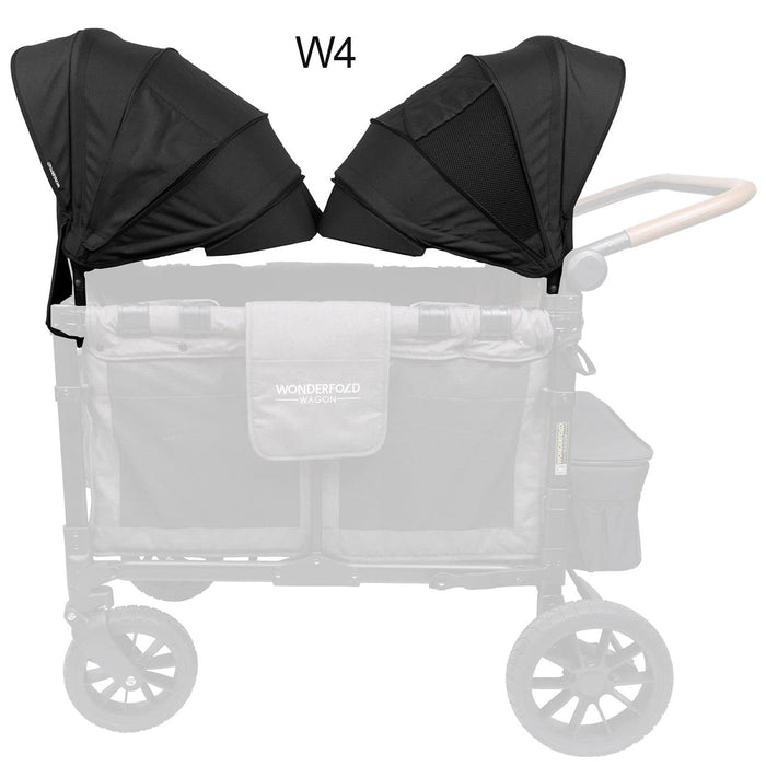 Wonderfold Retractable Stroller Canopy for W4 Elite | W4 Luxe (2pk)