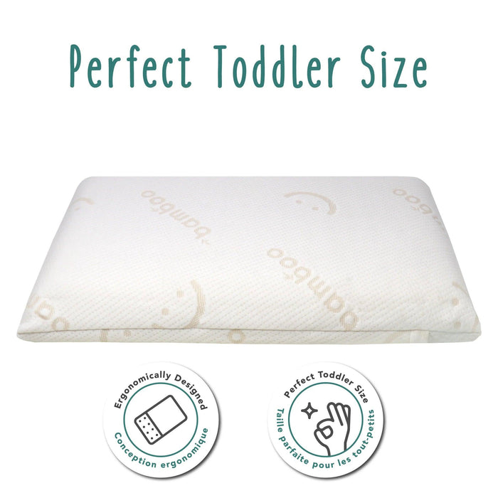 Baby Works Big Kid Toddler Pillow with Bamboo Pillow Case