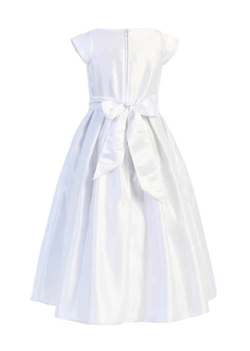 Robe en satin à manches courtes Sweet Kids® pour fille | 7 à 16 ans