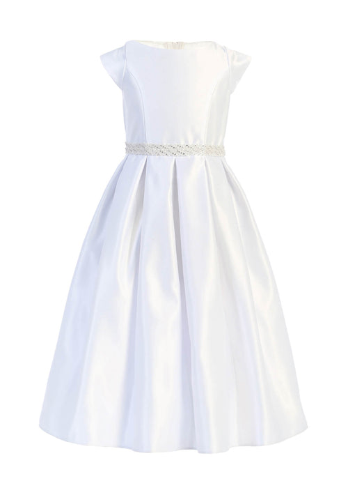 Robe en satin à manches courtes Sweet Kids® pour fille | 7 à 16 ans