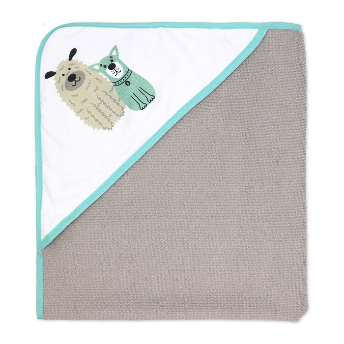 Rose Textiles 6pc Bath Set - 3 Hooded Towels w/ 3 Washcloths