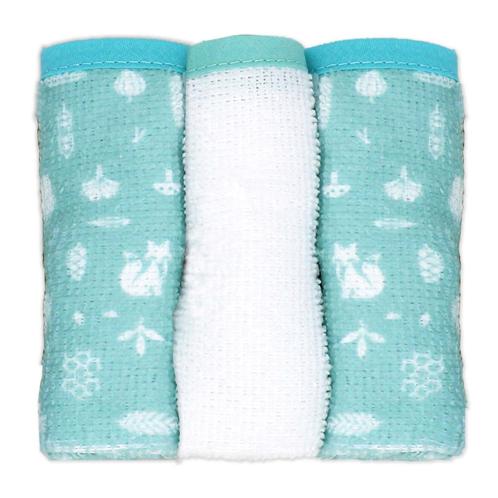 Rose Textiles 6pc Bath Set - 3 Hooded Towels w/ 3 Washcloths
