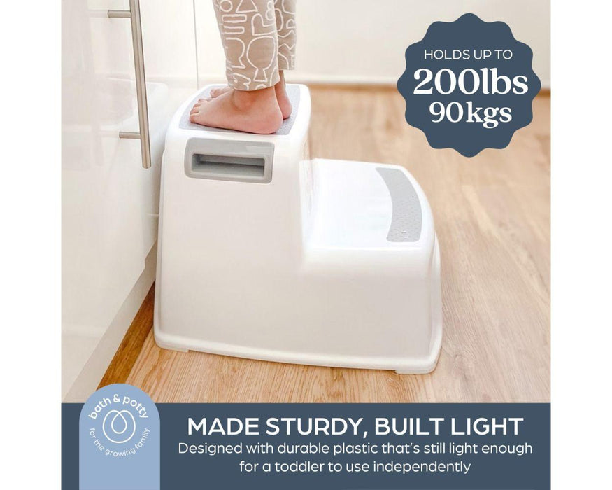Dreambaby 2-Up Children Step Stool - Grey & White