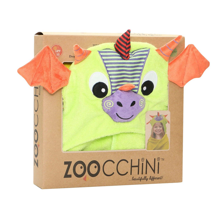 Zoocchini Toddlers & Kids Plush Terry Hodded Bath Towels