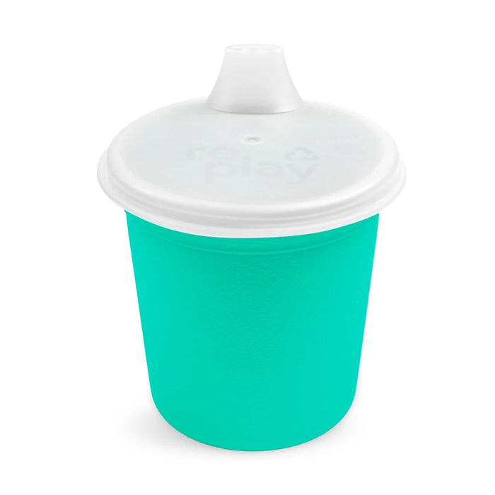 Re-Play Recycled Plastic Assembled Tiny Tumbler with Lid - 6oz/175ml