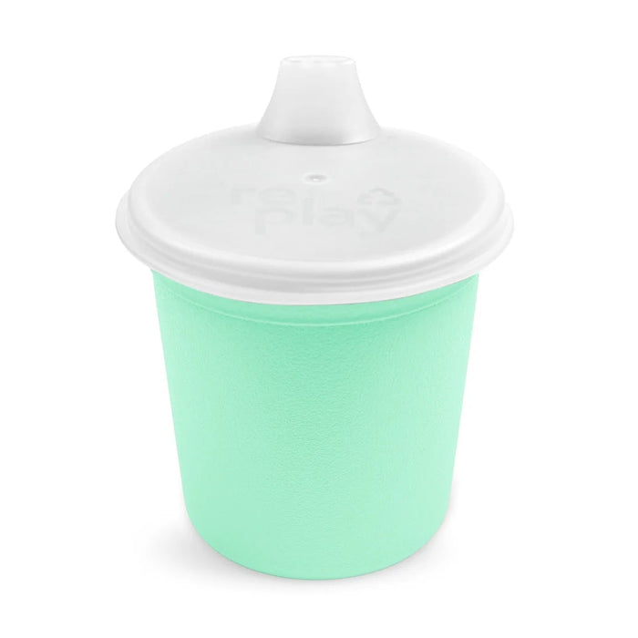 Re-Play Recycled Plastic Assembled Tiny Tumbler with Lid - 6oz/175ml