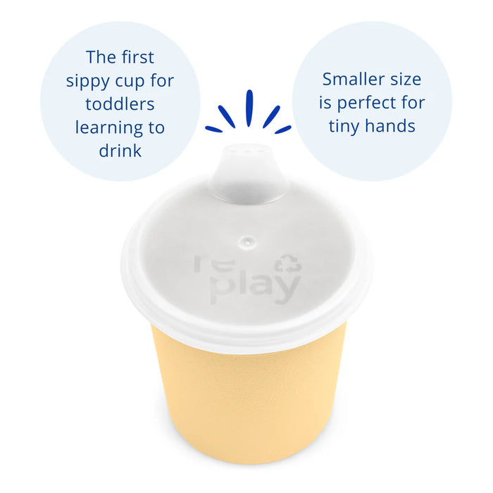 Re-Play Recycled Plastic Assembled Tiny Tumbler with Lid - 6oz/175ml