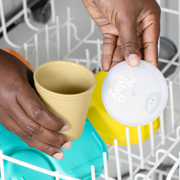 Re-Play Recycled Plastic Assembled Tiny Tumbler with Lid - 6oz/175ml