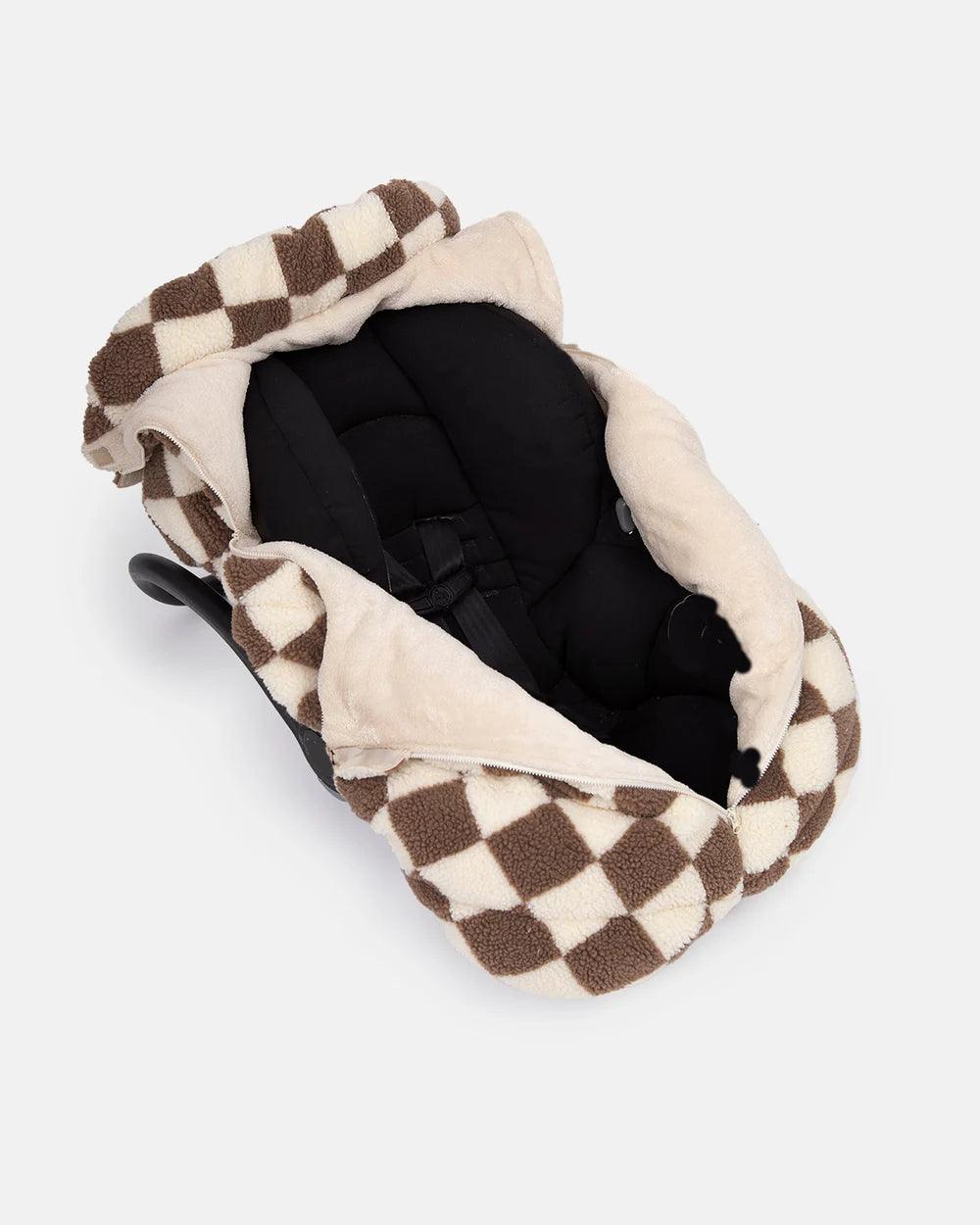 7 A.M.® - 7 A.M. Car Seat Cover & Stroller Cocoon - Checker Berber