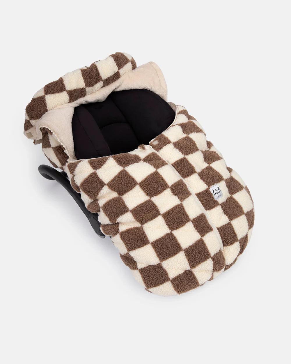 7 A.M.® - 7 A.M. Car Seat Cover & Stroller Cocoon - Checker Berber