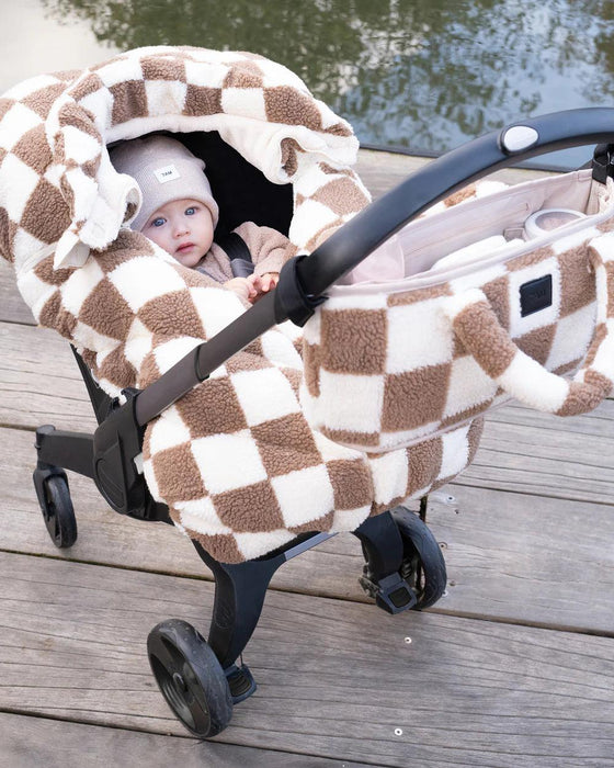 7 A.M.® - 7 A.M. Car Seat Cover & Stroller Cocoon - Checker Berber