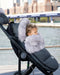 7 A.M.® - 7 A.M. Car Seat Cover & Stroller Footmuff Tundra Plush & Faux Fur- Heather Dark Grey