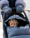 7 A.M.® - 7 A.M. Car Seat Cover & Stroller Footmuff Tundra Plush & Faux Fur- Heather Dark Grey