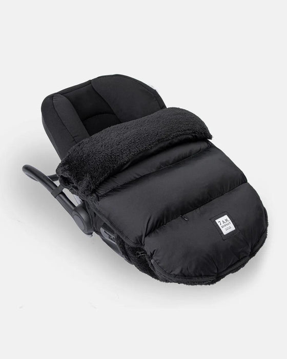 7 A.M.® - 7 A.M ENFANT Car Seat Cover & Stroller Footmuff Plush Pod - Plush Black