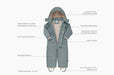7 A.M.® - 7 A.M. Toddlers & Kids Snow Jumpsuit - Benji Plush - Smokey