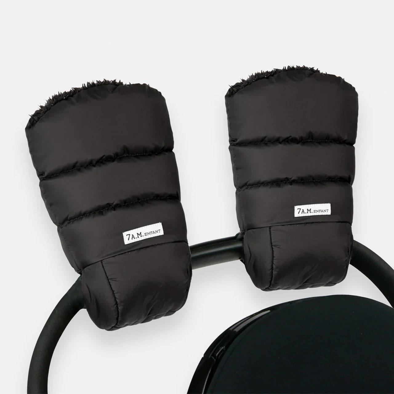 7 A.M.® - 7 A.M Warmuffs Plus - Stroller Gloves - Plush Collection - Black