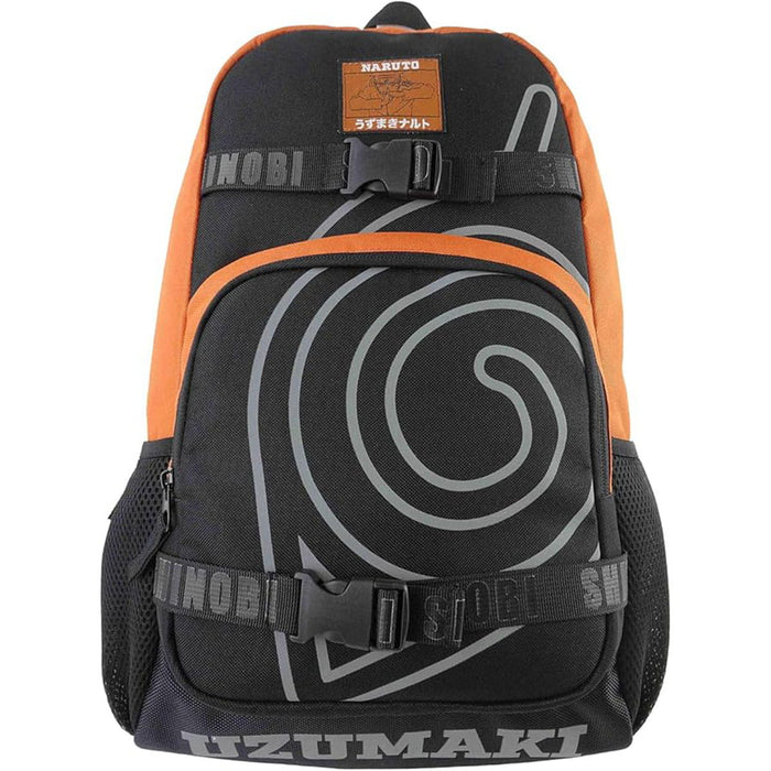 Bioworld Naruto Uzumaki Backpack Printed With Skateboard Straps