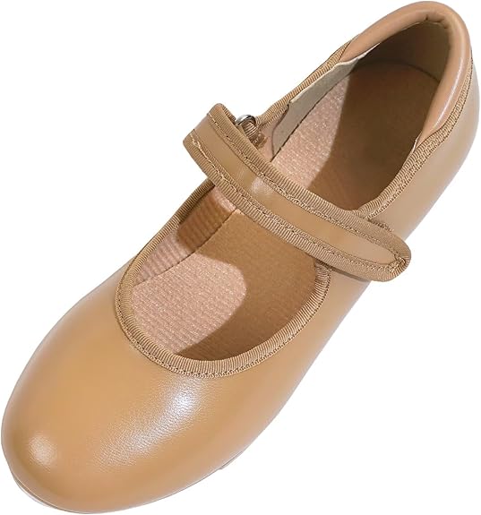 Danshuz Tap Shoe with Velcro - Value Comfort - Tan - Children Sizes 9.5T to 2Y