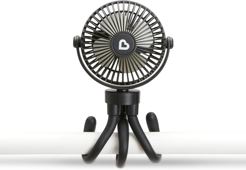 Ventilateur de poussette portable Munchkin avec batterie rechargeable et lumières LED